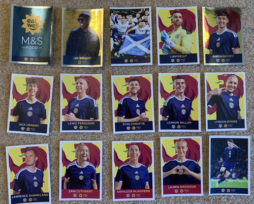 Scotland football stickers - m&s,