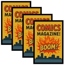 4 Pack Comic Book Frame