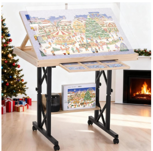 1500 pieces puzzle table - table, with