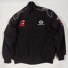 Nissan Nismo Mens Motorsports Racing Jacket Embroided - Black - Size XXL