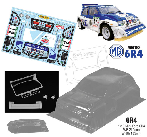 210mm metro 6r4 bodyshell for - metro,