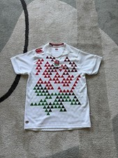 Men’s Triangular Design Canterbury England Rugby 7s Shirt L Excellent Condition