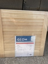 Geom Pine Closed Louvre Door