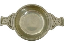 Antique Pewter Quaich
