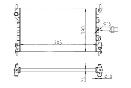 Radiator engine cooling fits - cooling,