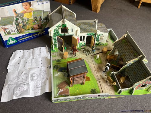 Elc cobblestone farm - cobblestone, playset