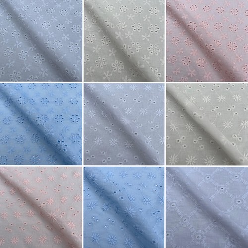 Embroidered voile 100 cotton - voile, 100%