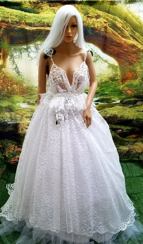 Sample gown eden white lace - sample,