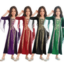 Kids Girls Dresses Punk Robe Witch Ball Gowns Theme Dress Creations Uniform