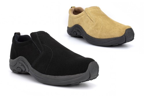 Mens leather shoes suede - leather,