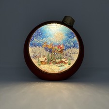 Lighted Swirling Snow Globe