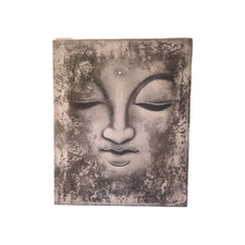 YAART Hand-Painted Oil Painting Large Buddha Head On Canvas