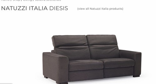 Natuzzi italia diesis seater - diesis, 3