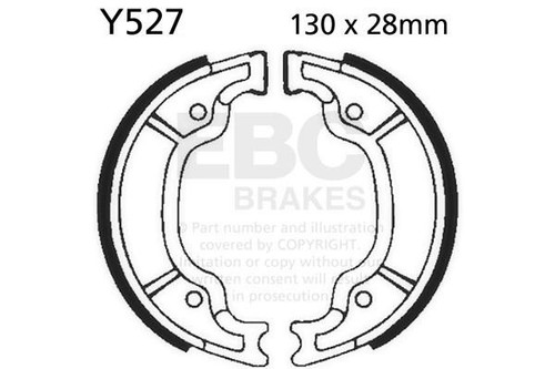 Ebc brake shoes y527 - brake,