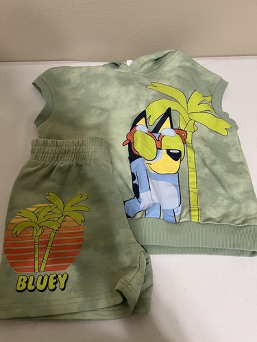 Bluey hoodie shirt - bluey, short