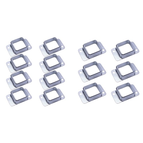 Metal square post flange base - square,