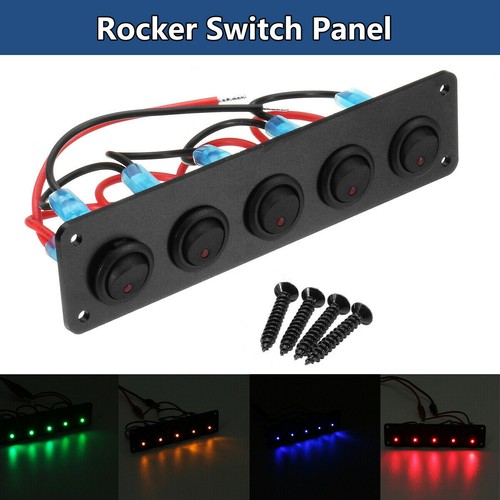 12v 24v gang - led, rocker