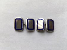 C1930s-40s VINTAGE SILVER&NAVY