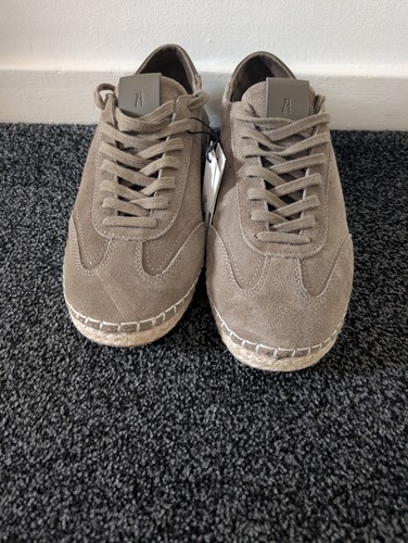 Zara mens trainers brown suede - mens,