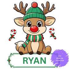 Personalised Reindeer Iron On