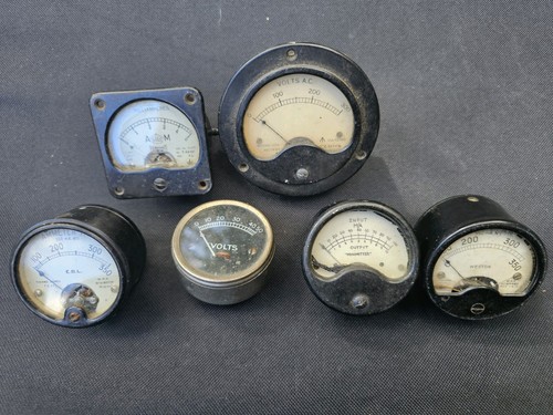 Vintage panel meter job lot - job, x6