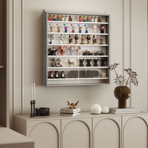 Wall display cabinet with - wall,