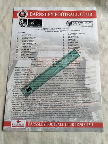 2001 barnsley wycombe - barnsley,