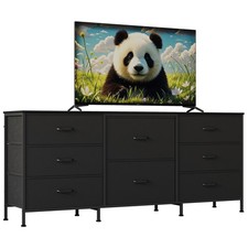 8 Drawer Fabric Dresser TV