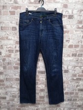 Lacoste Devanlay straight mens jeans W36 L34 mid blue denim. 