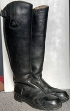 MENS MOUNTAIN HORSE BLACK LEATHER METAL SHANK RIDING BOOTS. SIZE UK 11