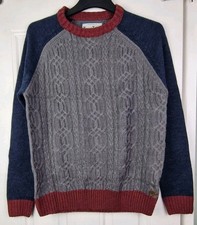 Tokyo Tigers UK Medium Men's Cable Knit Jumper Sweater 