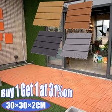 11X WPC Decking Tiles Garden
