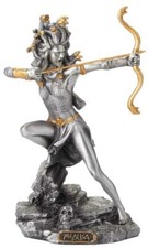 Medusa Pewter Miniature Statue