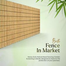 3m4m Bamboo Screening Peeled Reed Screen Fence Panel Roll Natural Garden Fencing