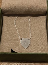 Gucci Necklace Silver Heart 