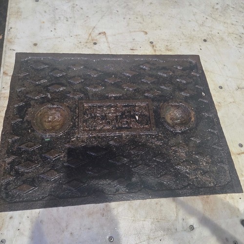 Cast iron manhole drain - cast, cover