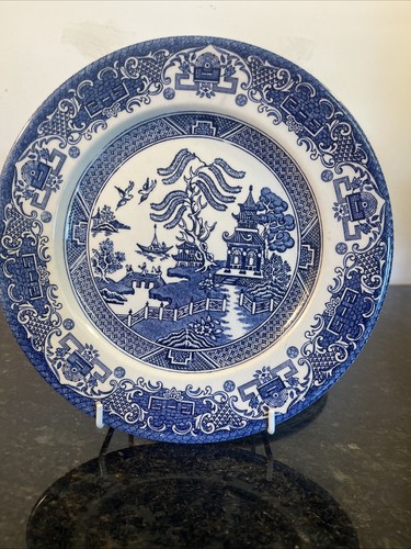 English ironstone blue willow - english,