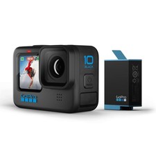 GoPro HERO 10 Black Waterproof Action Camera Front LCD - Certified Refurbished