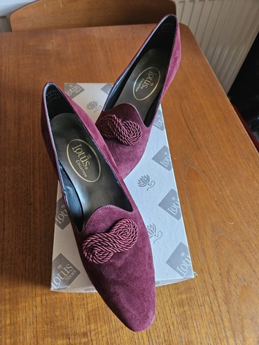 Lovely lotus suede shoes rich - lovely,