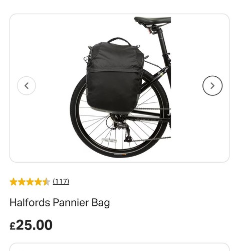 Halfords pannier bag - halfords,