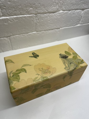 Decoupage trinket box antique - decoupage,