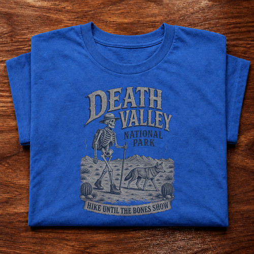 Death valley shirt skeleton - t,