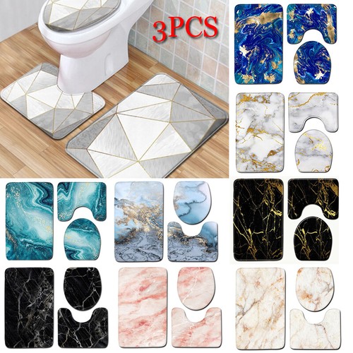 3pcs marble bath mat - 3pcs,