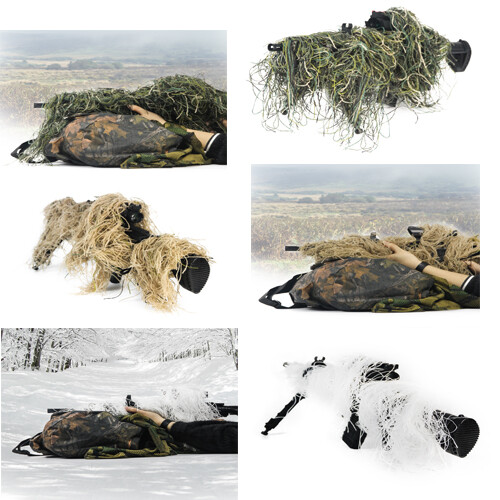 Camo woodland rifle gun - 3d,