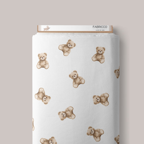 Brown teddy bear 100 cotton - brown,