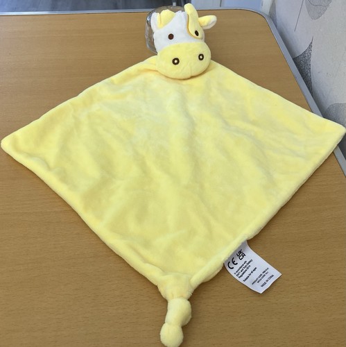 Yellow giraffe cow comforter - cow,