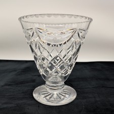 Cut Crystal Vase Conical Shape