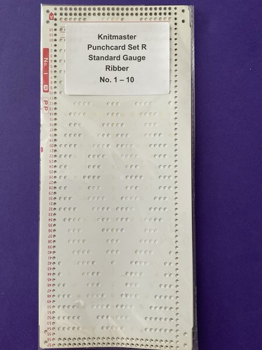 Knitmaster punchcards set - punchcards, r