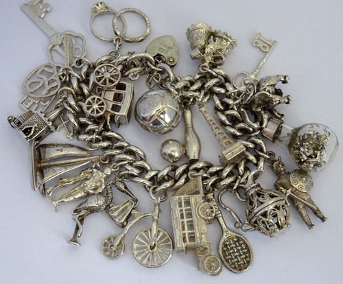 Vintage heavy solid - , silver