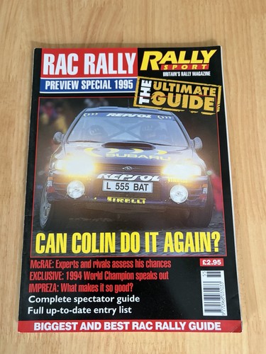 Rally sport magazine 1995 rac - magazine,